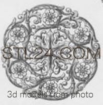 Розетки (ROSETTE_1640 -  | 3D model 3DSMAX / OBJ / STL) 3D модель для ЧПУ станка